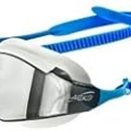 Saeko Blade Mirror Swimming Goggle with Ultra Anti Fog, UV Protection Leakproof Swim Googles, 100% Phthalates Free for Adult's (Blue)-6