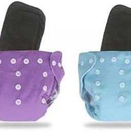 KINDAR CARE Baby Cloth Diapers Reusable With 5 Layer Inserts, (2 Cloth Diaper + 2 Insert), CD54-image-70