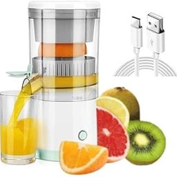 Drumstone 𝟏𝟓 𝐘𝐞𝐚𝐫𝐬 𝐖𝐚𝐫𝐫𝐚𝐧𝐭𝐲 Electric Citrus Juicer USB Rechargeable | Compact Orange, Lemon & Lime Squeezer with 45W Motor | Portable BPA-Free Fruit Juicer for Fresh Juice Anywhere-11