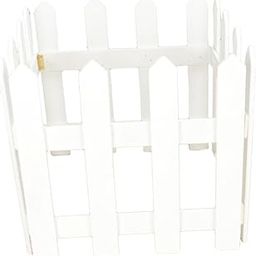 ILSMYSUTRA® Picket Fence Decorative Sturdy Wooden Garden Fence for Garden Yard Pool Lawn White Height 30cm | Yard, Garden & Outdoor Living | Garden Fencing | Fence Panels-image-16