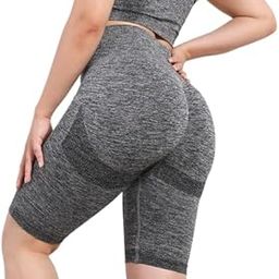 High Waisted Yoga Biker Shorts for Women - Tummy Control, Hip Lifting, Quick-Dry Workout Shorts, Triple Yoga Fitness Pants, Butt Sculpting Leggings-image-51