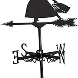 Lady Holding Umbrella Figurine Wind Vane Metal Weathervane for Barn Pavilion-image-15