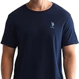 u.s. polo assn. Men's Cotton Solid Comfort Fit Loungewear T-Shirt-picture-40