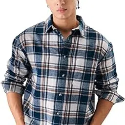 the souled store Original Plaid: Men's Regular Fit Utility Shirts-picture-12