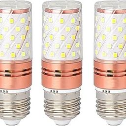 LED Corn Light Decorative Bulb (12W) E27 Screw Holder Base, Rose Gold Finish, Multicolor Light by Switching On/Off (Pack Of 3)-image-13