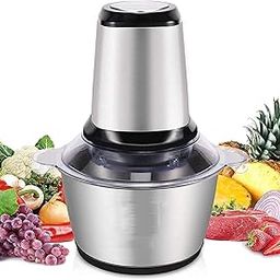 Electric Chopper Meat Grinder Mincer Food Processor Slicer Egg Beater Vegetable Stainless Steel Meat Grinder-11