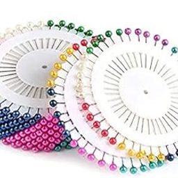 GNR Pack of 120 Pcs Multi Color Steel Head Pins for Tailoring and Dress Making, Patch Work Hijab and Scarf Pins etc.-image-29