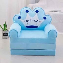 richtots Premium Kids Foldable Sofa Bed,Prince Chair for Toddlers 1-3, Prince Cartoon Shape,Baby Sofa Bed Foldable Out Couch for Bedroom Blue-image-64