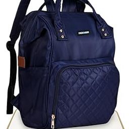 PACKNBUY Diaper Bag for Mothers Stylish Backpack for Travel (Blue)-image-2