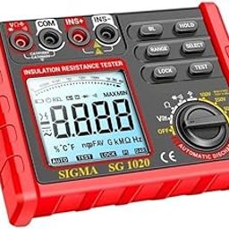 SIGMA Digital Insulation Resistance Tester SG 1020, 500V / 1000V DC Upto 2GOhm LCD Display-13