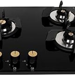 Faber Hob/Hobtop 3 Brass Burner Auto Electric Ignition Glass Top (Maxus HT603 CRS BR CI AI) Black-image-15