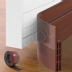 OVIOL Door Bottom Sealing Strip Self-Adhesive Under Door Gap Filler Rubber Ac Door Blocker Door Dust Stopper for Home Door Gap Sealing Strip Cockroach Insect Draft Stopper (1 METRE Pack of 1, Brown)-20