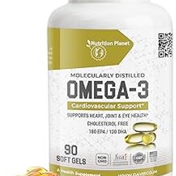 Nutrition Planet Omega-3 Fish Oil 1000mg, 90 Softgels-24