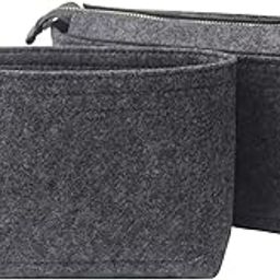 SYUTAM Women Felt Purse Organizer Insert for Handbag, Tote, Hobo Bag, Storage Purse Divider, Pack of 2 (Dark Grey)-image-39