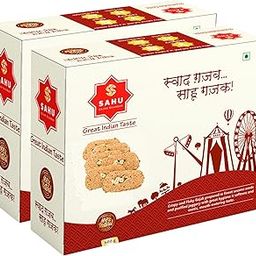 SAHU GAJAK BHANDAR Rajasthani Homemade Traditional Kaju Gazak 1200g (Pack of 2 Each 600g) | Jaggery Sesame Chikki Snack | Eatables Snacks Items | No Added Preservatives-image-18