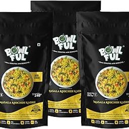 Bowlful Jain Masala Khichadi Kadhi, 48 GMS Pack of 3, Healthy Rice Based Product with Vegetables, Kadhi and Without Onion and Garlic. 100% Natural, Freeze Dried Food-image-35