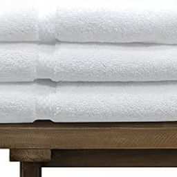 Meroo Diamond Cotton Large Bath Towel for Hotel and Spa (White 75 x 150 cm, 550 GSM, 620 g) - Pack of 3-image-31