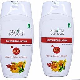 Adven Naturals Moisturizing Lotion with ABC Aloevera Berberis Calendula 100ml (Pack OF 2)-1