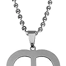 m men style Peace Sign Symbol In Heart Shape Silver Stainless Steel Pendant Necklace Chain For Men And Women LC0024-picture-29