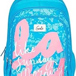 Snoozy School Bag for Girls. Blue backpack for women. More Volume, 3 zips, Stylish & Trendy College Bags for Girls, Water Resistant, Lightweight Bags for Office, Travelling. 36 litres. 19"-picture-24