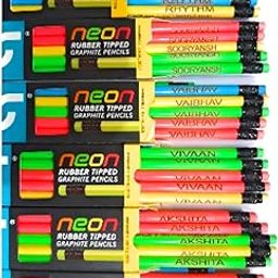 Personalized Name Pencil Set Of 20 pcs, Multicolor Round-image-85
