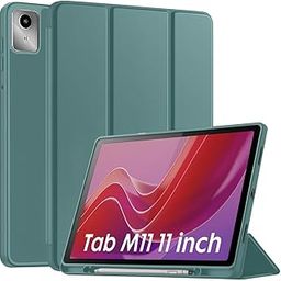 M Cart Cover for Lenovo Tab M11 Cover Case, Flip Cover with Pencil Holder for Lenovo Tab M11 2024 Tablet 11 inch TB330FU /TB330XU Auto Sleep Wake Support - Green-13
