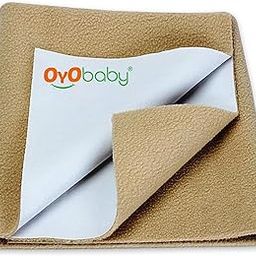OYO BABY Quickly Dry Super Soft Waterproof and Reusable Mattress Protector, X-Large, Beige-image-47