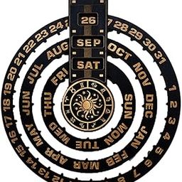 CALANDIS™ Wooden Pendulum Board Calendar Pendant Circular Wall Mount for Date Planning | Pendulum | Crystal Healing | Metaphysical-image-67