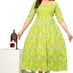 Fit and Flaired Cotton Printed I Maternity I Kurti I Kurta I Gown I Midi I Maxi I Feeding Kurti I for Women-image-43