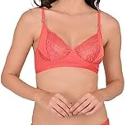 Non-Padded Bra and Hipster Panty Set, Full Coverage, Pack of 1-image-33