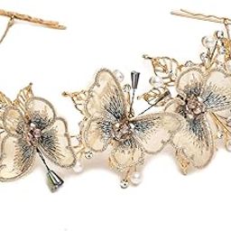 Fashion Jewellery Butterfly Shape Hair Chain Hair Accessories for Girls and Women-image-52