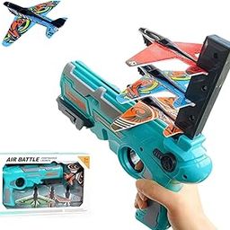 TRU TOYS Airplane Launcher Toy, Catapult Aircraft Air Battle for Kids With 4 Glider Planes, Shooting Gun Toys Outdoor Activity Games for 3+ Years Age (Multicolor)-image-18