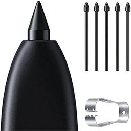 TYHJ 5 PCS OEM Tips/Nibs Replacement Compatible with Galaxy Tab S9 Ultra / S9 Plus / S9 FE / S9 S Pen Soft Tips Replacement Soft Nibs Tab S9 Ultra / S9 Plus / S9 FE / S9 Nibs (5*Soft Tips/Black)-2
