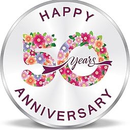 ACPL Precious Moments BIS Hallmarked Silver Coin 25th & 50th Happy Anniversary Floral Design 999 Pure-picture-23