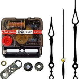 KEDAR® Ajanta Quartz Ortime Sweep & Silent Movement Machine for Wall Clock with Fancy Needles (Made in India)-S019-22