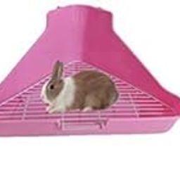 Taiyo Pluss Discovery® Rabbit Toilet Litter Tray, Size: (34X24X16 cm), Litter Tray - Rabbit, Hamster, Guinea Pigs (Pink Color)-image-66