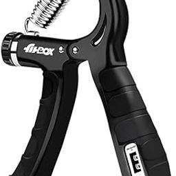 BYXIM Adjustable Hand Grip With Counter Strengthener | Hand Gripper for Unisex | Hand Exercise Equipment | Use For Forearms And Finger Workout At Home | 5 To 60 Kg | Black-32