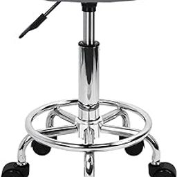 IYB® Adjustable Height Salon Stool (16-20") – PU Leather Swivel Chair with Footrest, Comfortable Spa Stool, 360° Rotation, Easy Assembly for Home & Professional Use-image-15