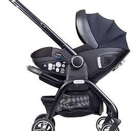 Mann Mart‚4-in-1 Multifunctional Foldable Travel System Stroller with Car Seat & Basket - Easy Portability for On-The-Go Families-image-76