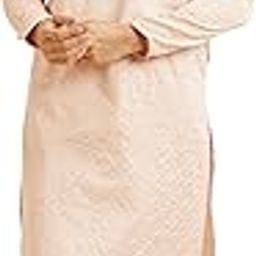 Men's Satin Embroidered | Sequin Work Kurta Pyjama Set (2pcs)-picture-11