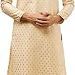Men's Art Silk Blend Kurta Pyjama Set (2pcs)-picture-23