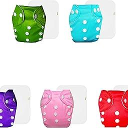 Dumbledo Lite Cloth Diaper with Cotton Insert (Pack of 5) | Soft & Gentle | 6-Layer Absorbent Pad | Adjustable Snaps | Designed by Moms | 3 Months – 2 Years | Unisex Baby-picture-13