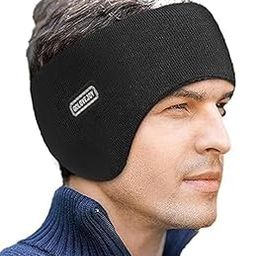 Ear Muffs for Winter, Double-Layer Ear Warmer, Headband-Knit Fuzzy Lined Winter Ear Muff, Fleece Thermal Headband Cold Weather Windproof Ear Cover, Running Cycling Ear Covers, for Men Women-image-45