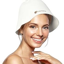 SAUNOM Premium Ultra Soft Sauna Hat for Women and Men — 100% Merino Wool — Ultra Soft, Breathable, Itch-Free and Odor Resistant Sauna Cap — Ideal Banya Hat White-image-29