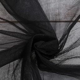 INKAJ Multi Purpose Solid Nylon Soft Net Combination Fabric - for Wedding, Parties, Costumes, and Decoration (16.4 x 4 Feet, Black)-image-81
