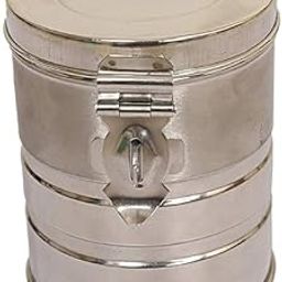 JEMEI 100% Stainless Steel Round Shape Piggy Bank| Money Bank Container, Piggy Banks Antique Coin Bank Box Money Organizer Gullak Coin| Money Box for Kids-Silver (Pack of 1)-image-28