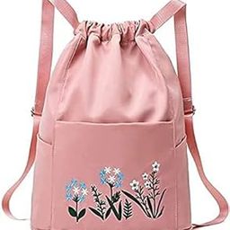 "Travel Folding bag for Girls Women Trendy Waterproof Stylish Backpack Lightweight Polyester Drawstring Bag for Any Occasion Waterproof Drawstring bag Girls and Womens-image-37