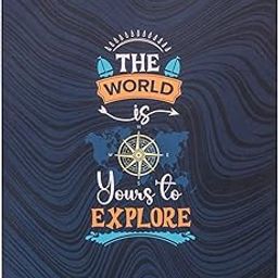Doodle Travelogue Hard Bound B6 Travel Planner | 24 Monthly Planner Pages | 24 Motivational Quote Pages (5 X 7 inches, 80 GSM, 240 Pages) Gift for Travel Lovers (Wander Wheel)-image-81