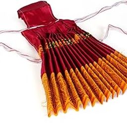 Traditional Multi-Color Deity Dress for God Idols – Silk Dhoti & Blouse Set with Gold Border for Amman, Devi – Pooja Temple Attire-image-55
