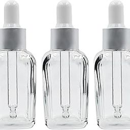 Happy Packaging 50ML Clear Square Empty Glass Bottle | Glass Dropper | Silver Matt Sleeve | Silcon White Teat | Refillable | Leak Proof For Essential Oils | DIY Perfumes | DIY serums (3)-picture-28